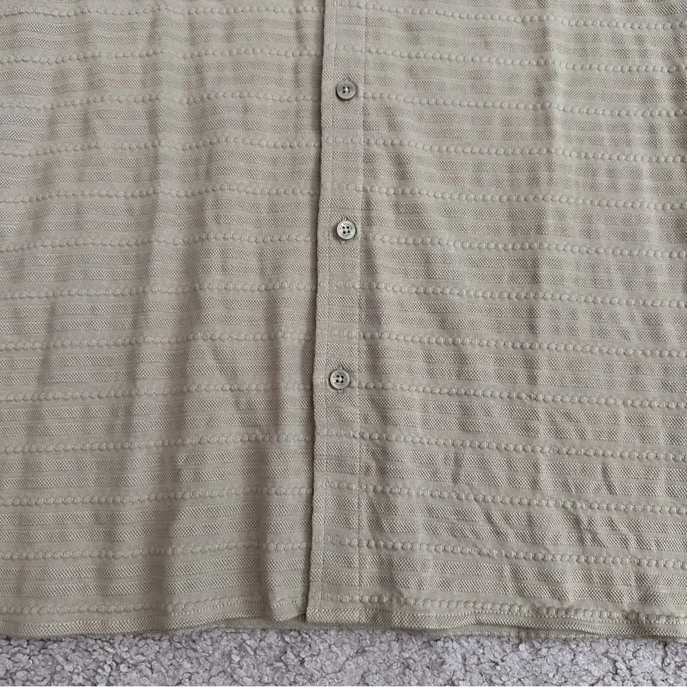 Ben Sherman Textured Long Sleeve Button Up Shirt Men S Timberwolf - Picture 6 of 14